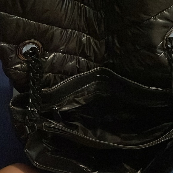 Rebecca Minkoff black quilted nylon bag with black hardware . - Picture 3 of 3